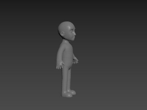 Character235 Boy Base Mesh 3D Model
