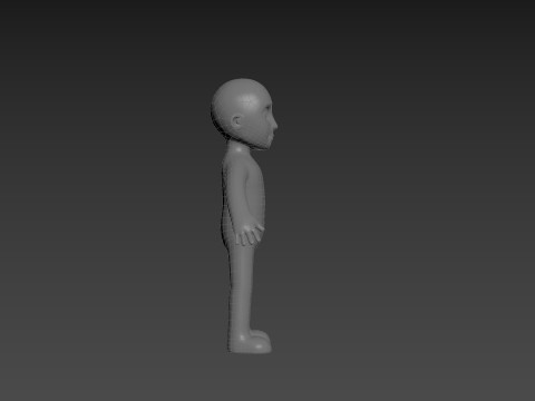 Character235 Boy Base Mesh 3D Model