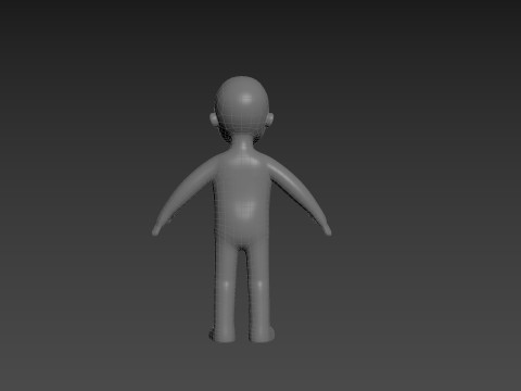 Character235 Boy Base Mesh 3D Model
