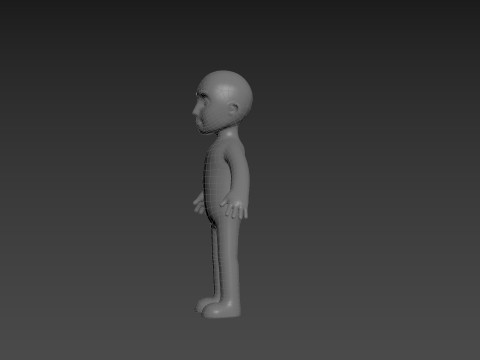Character235 Boy Base Mesh 3D Model