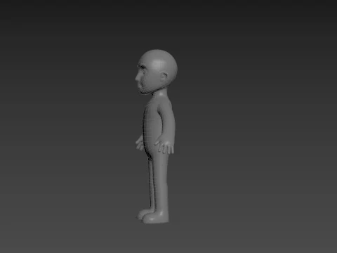 Character235 Boy Base Mesh 3D Model