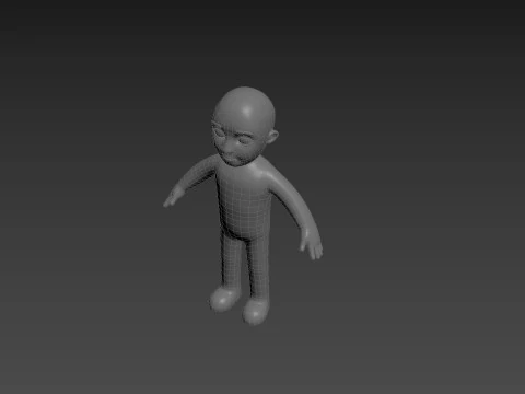 Character235 Boy Base Mesh 3D Model