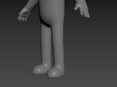 Character235 Boy Base Mesh 3D Model