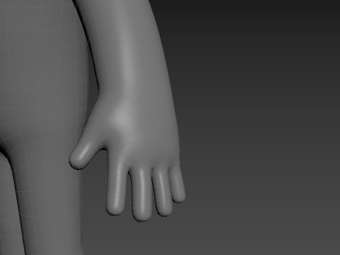 Character235 Boy Base Mesh 3D Model