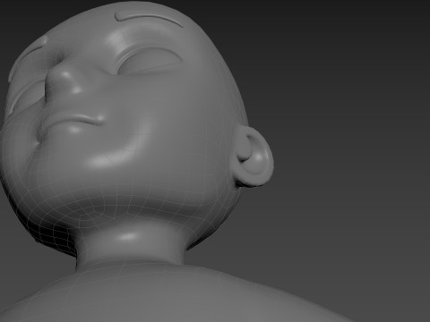 Character235 Boy Base Mesh 3D Model