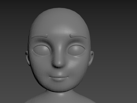 Character235 Boy Base Mesh 3D Model