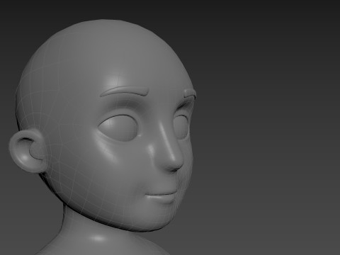 Character235 Boy Base Mesh 3D Model