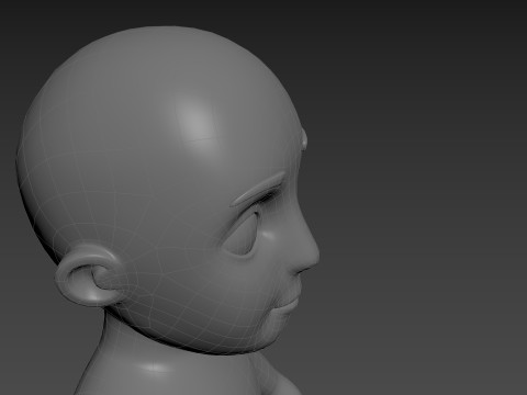 Character235 Boy Base Mesh 3D Model