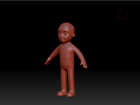 Character235 Boy Base Mesh 3D Model