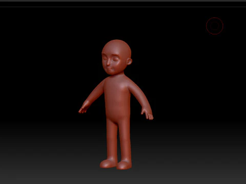 Character235 Boy Base Mesh 3D Model