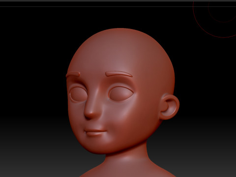 Character235 Boy Base Mesh 3D Model