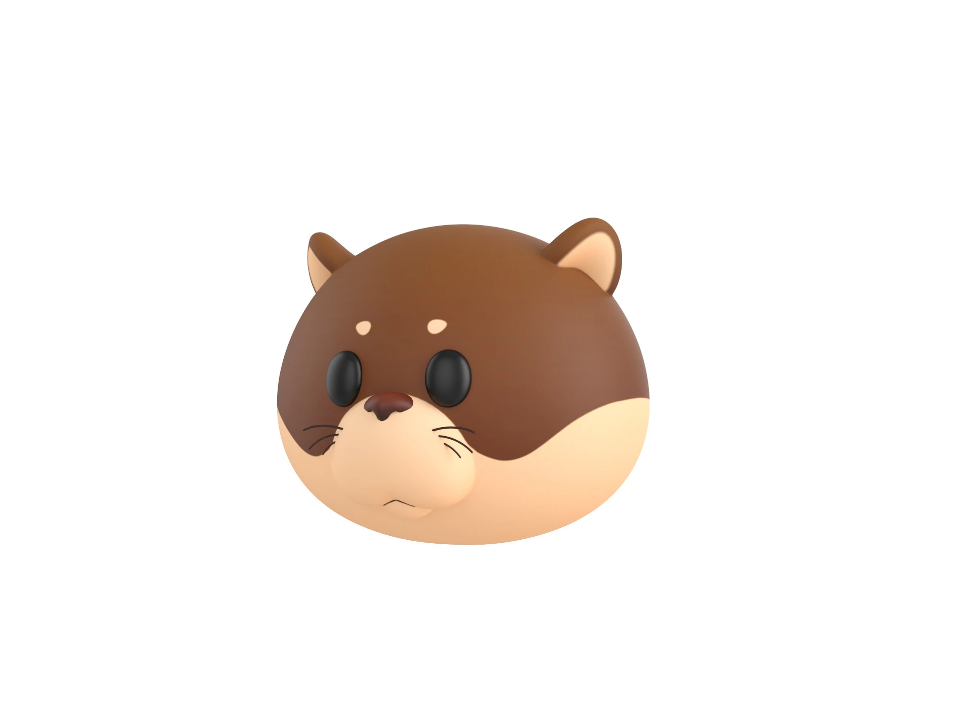 Prop221 Otter Head 3D Model .c4d .max .obj .3ds .fbx .stl .blend 