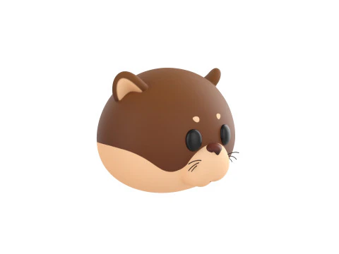 Prop221 Otter Head 3D Model