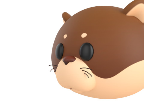 Prop221 Otter Head 3D मॉडल