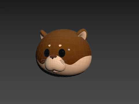 Prop221 Otter Head 3D Model