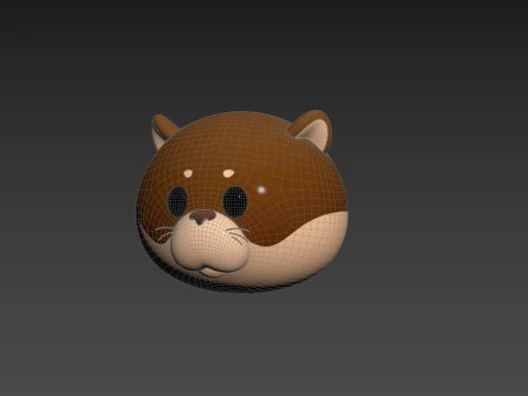 Prop221 Otter Head 3D Model