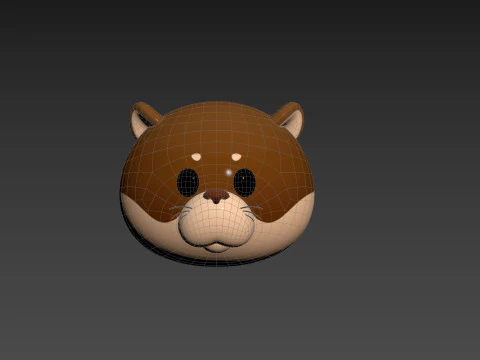 Prop221 Otter Head 3D Model