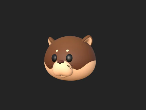 Prop221 Otter Head 3D Model