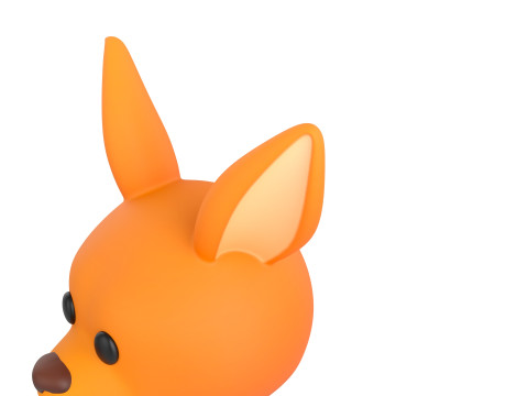 Prop222 Kangaroo Head 3D Модель