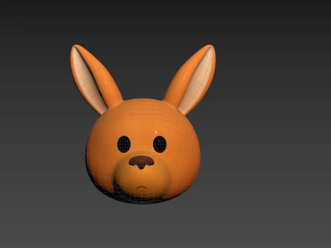 Prop222 Kangaroo Head 3D Model