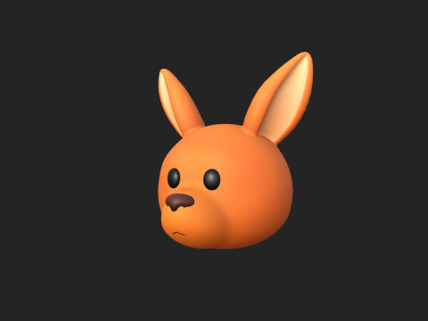 Prop222 Kangaroo Head 3D Модель