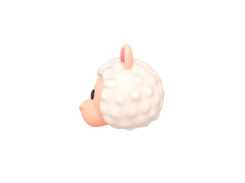 Prop223 Alpaca Head Modelo 3D