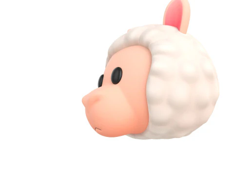 Prop223 Alpaca Head 3D Model