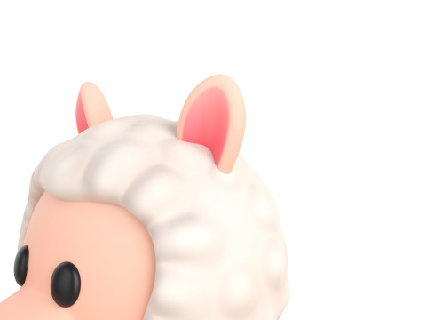 Prop223 Alpaca Head Modelo 3D