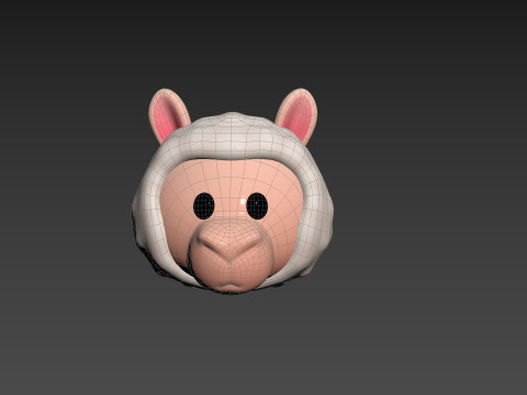 Prop223 Alpaca Head Modelo 3D