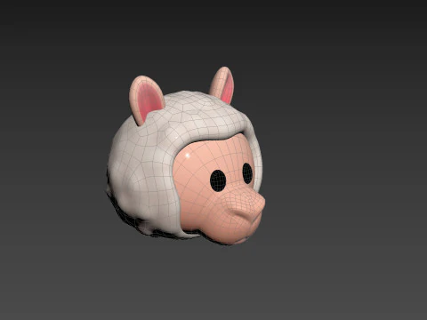 Prop223 Alpaca Head 3D Model