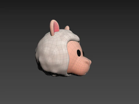 Prop223 Alpaca Head 3D Model