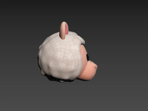 Prop223 Alpaca Head 3D Model