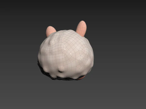 Prop223 Alpaca Head 3D Model