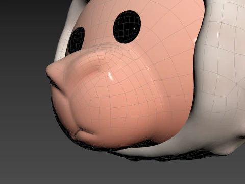 Prop223 Alpaca Head 3D Model