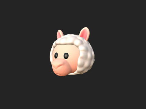 Prop223 Alpaca Head 3D Model