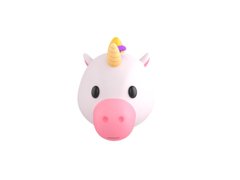 Prop224 Unicorn Head Modelo 3D