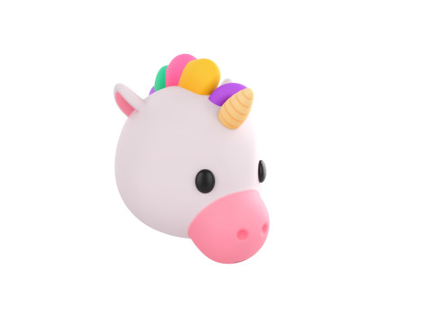 Prop224 Unicorn Head Modelo 3D