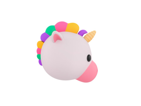 Prop224 Unicorn Head Modelo 3D