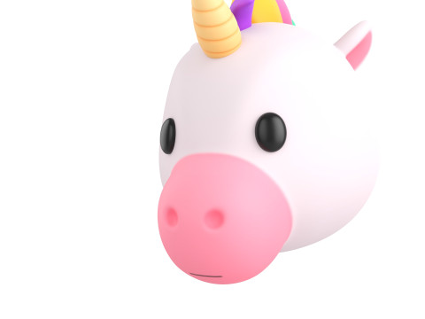 Prop224 Unicorn Head Modelo 3D