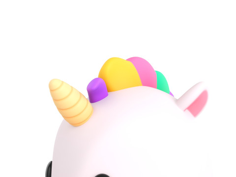 Prop224 Unicorn Head Modelo 3D