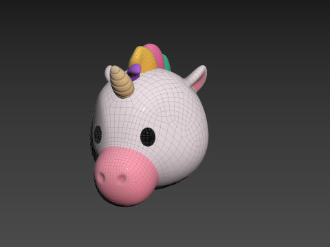 Prop224 Unicorn Head Modelo 3D