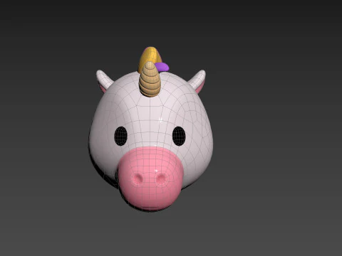 Prop224 Unicorn Head 3D Model