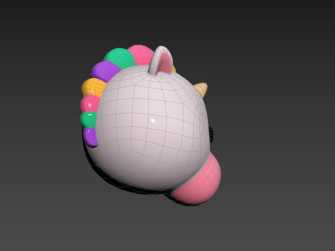 Prop224 Unicorn Head Modelo 3D