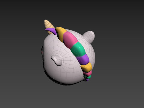Prop224 Unicorn Head Modelo 3D