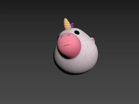 Prop224 Unicorn Head 3D Model