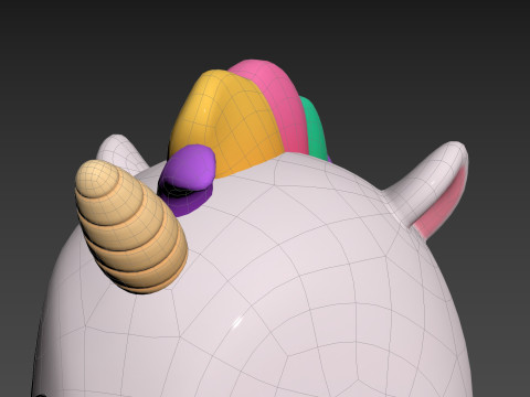 Prop224 Unicorn Head Modelo 3D