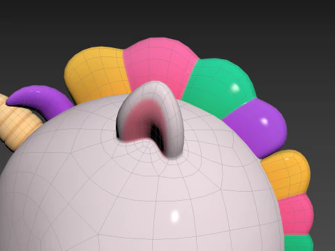 Prop224 Unicorn Head 3D Model