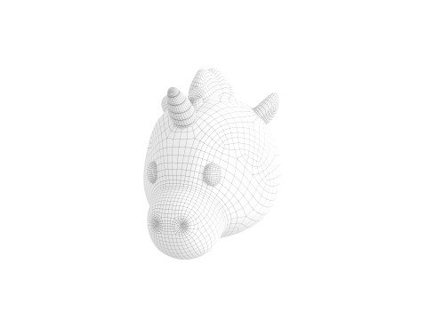 Prop224 Unicorn Head Modelo 3D