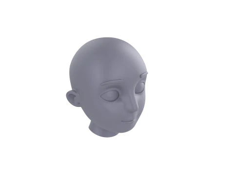 Prop225 Base Head Mesh 3D Model