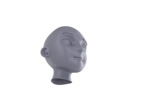 Prop225 Base Head Mesh 3D Model